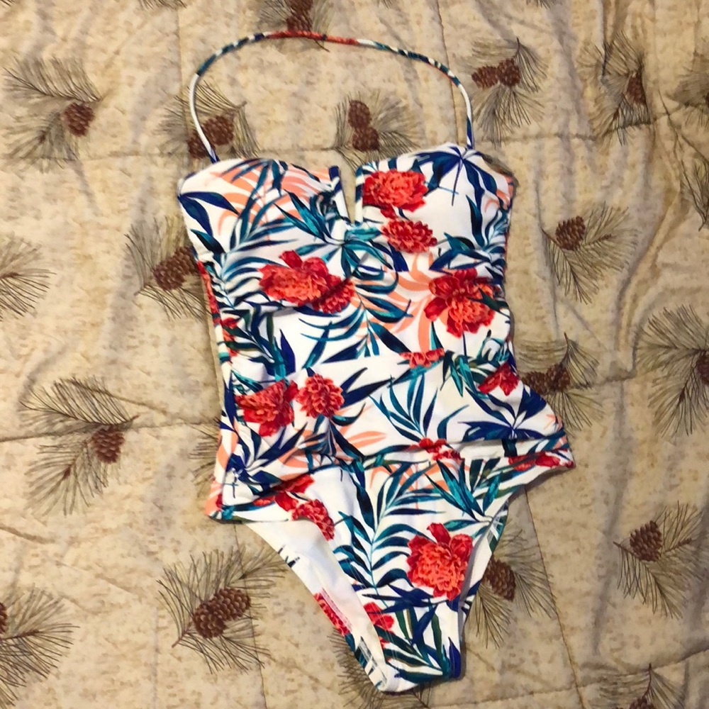 Floral bathing suit